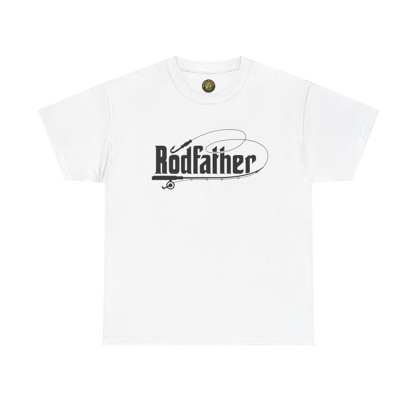 RodFather Fishing Tee - Unisex Heavy Cotton T-Shirt for Anglers