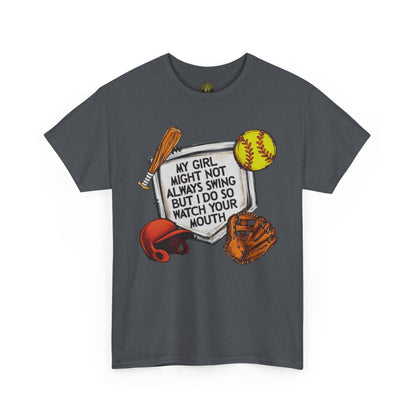 My girl softball Cotton Tee