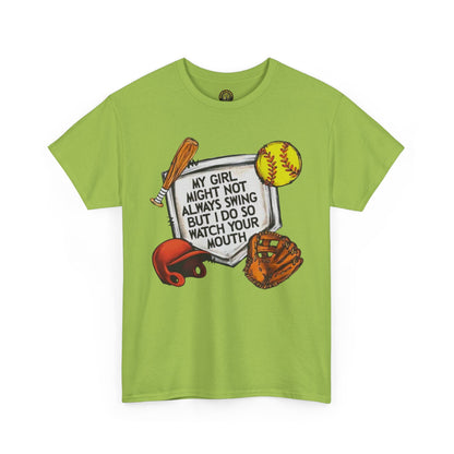 My girl softball Cotton Tee