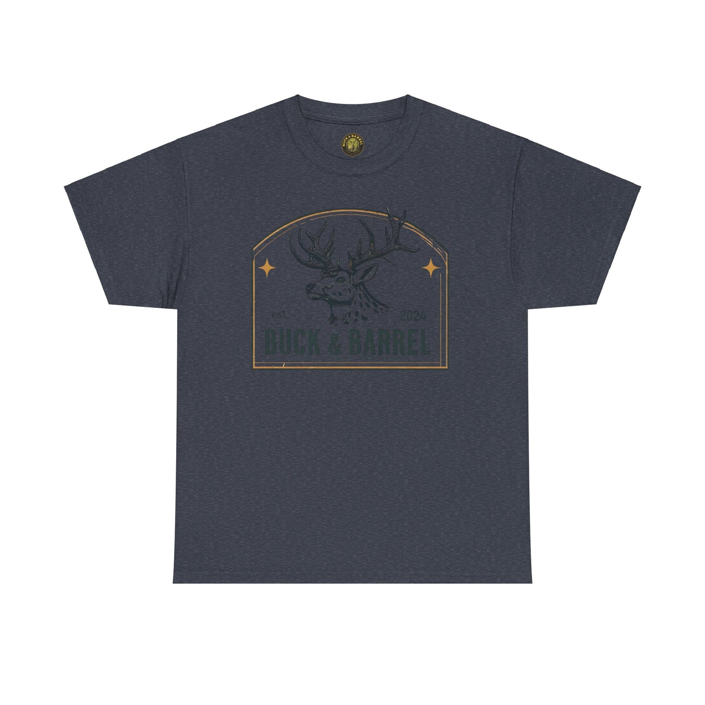 Buck & Barrel Unisex Heavy Cotton Tee - Perfect for Outdoors Enthusiasts