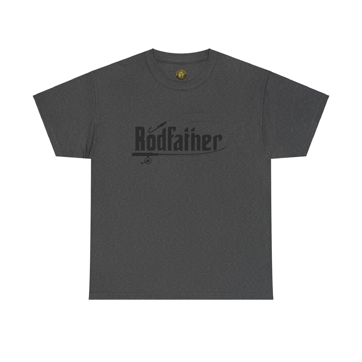 RodFather Fishing Tee - Unisex Heavy Cotton T-Shirt for Anglers