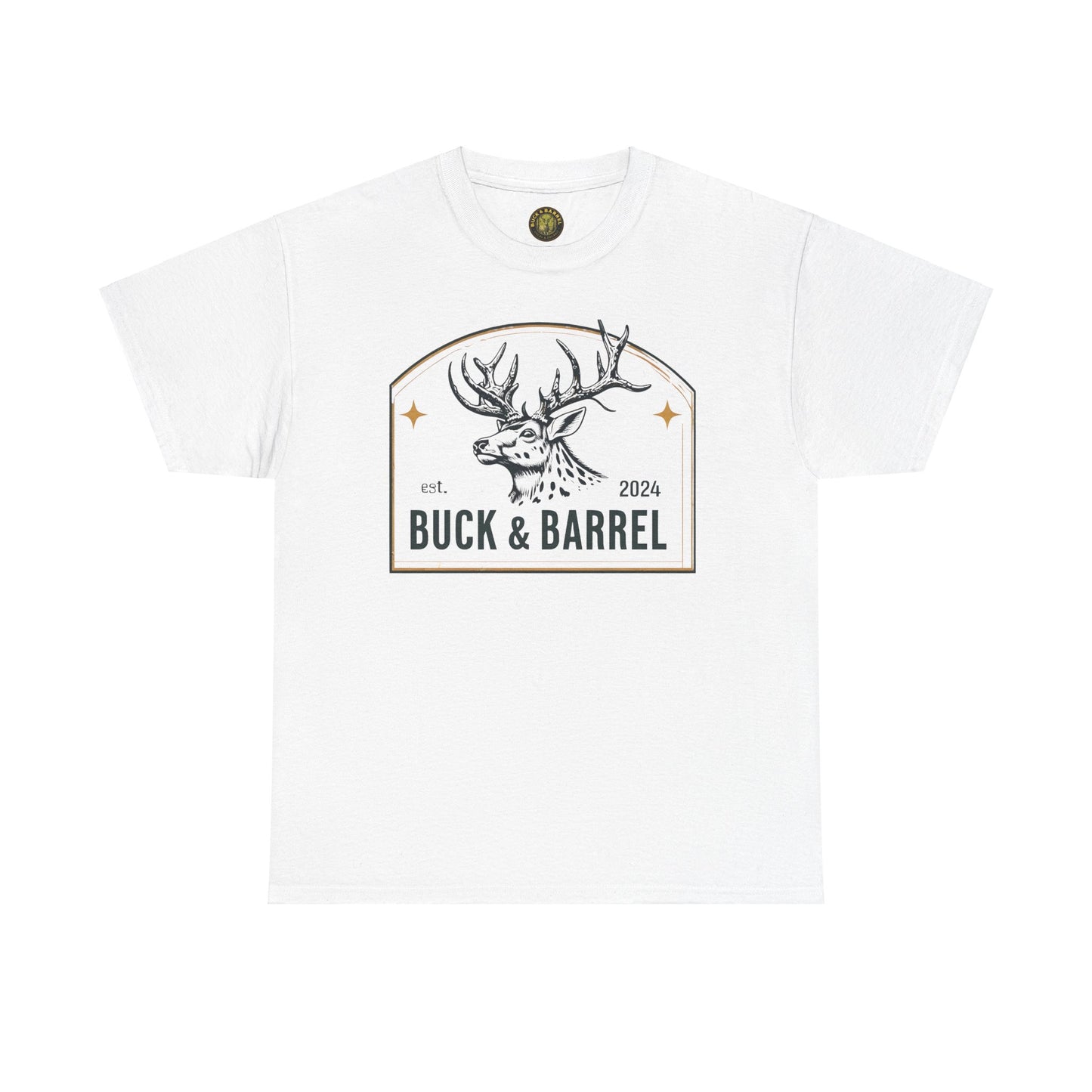 Buck & Barrel Unisex Heavy Cotton Tee - Perfect for Outdoors Enthusiasts