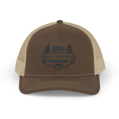 Rustic Buck & Barrel Snapback Trucker Cap for Outdoors Enthusiasts