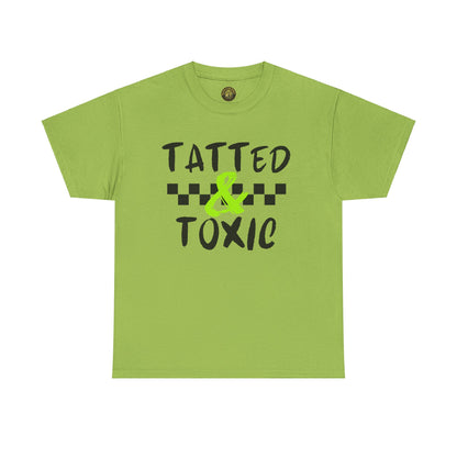 Unisex Heavy Cotton Tee - 'Tatted & Toxic' Graphic Shirt for Bold Style