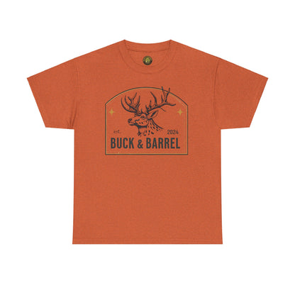 Buck & Barrel Unisex Heavy Cotton Tee - Perfect for Outdoors Enthusiasts