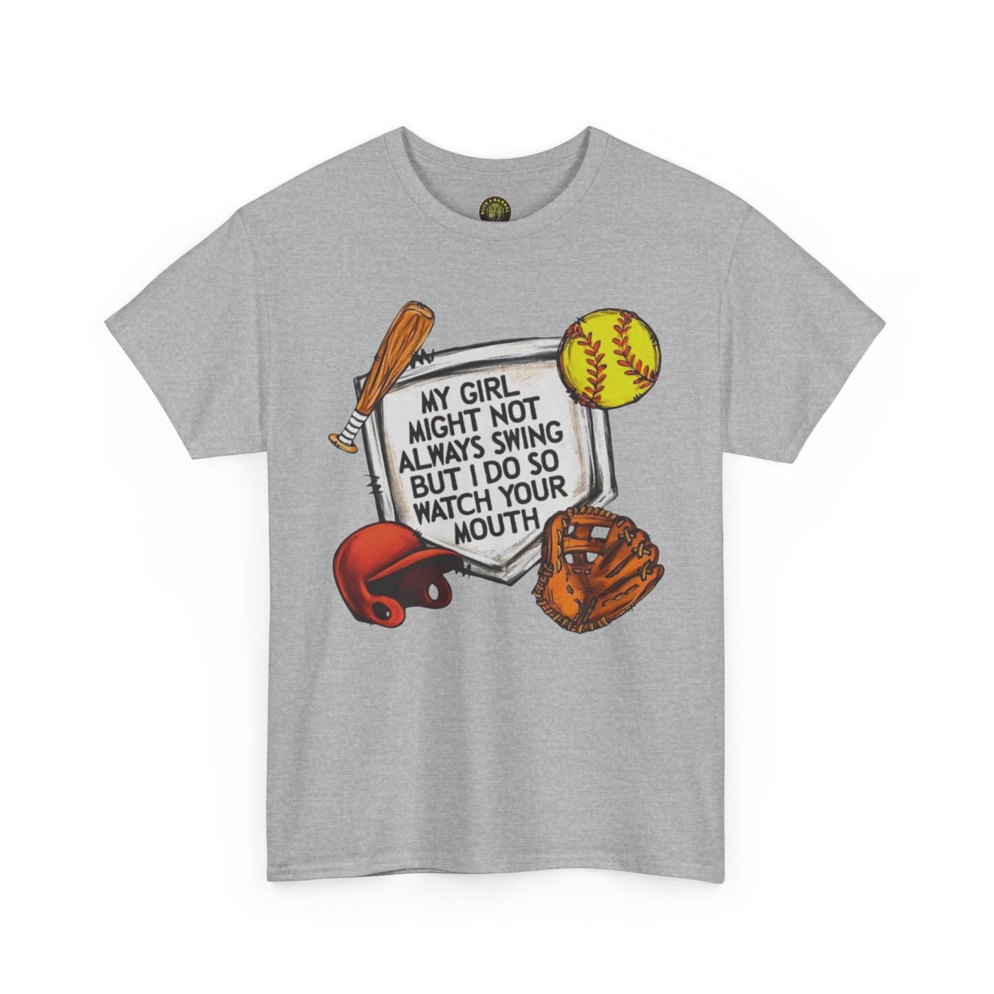 My girl softball Cotton Tee