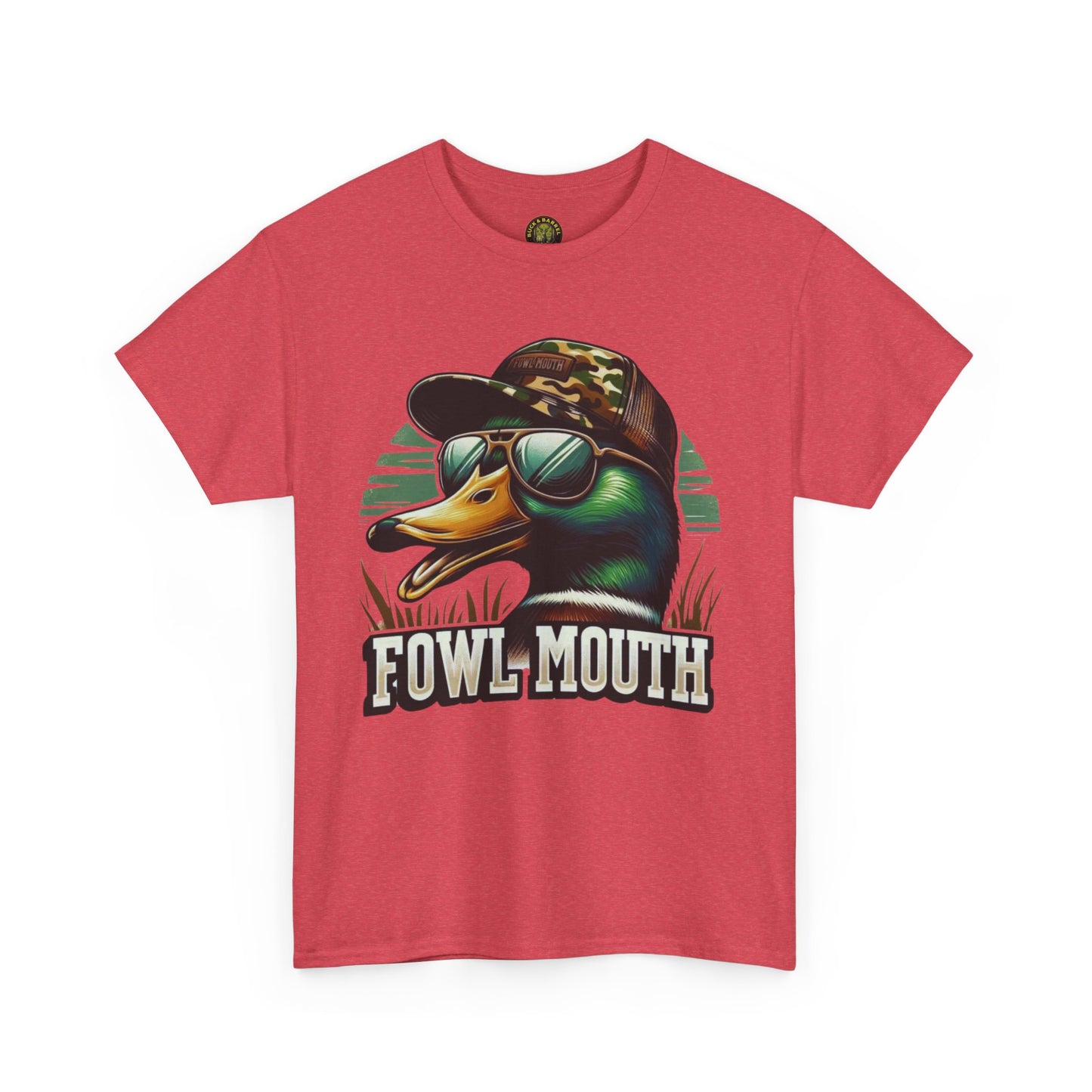 Fowl Mouth Duck Graphic Unisex Heavy Cotton Tee