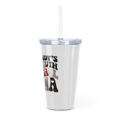 Plastic Tumbler with Straw