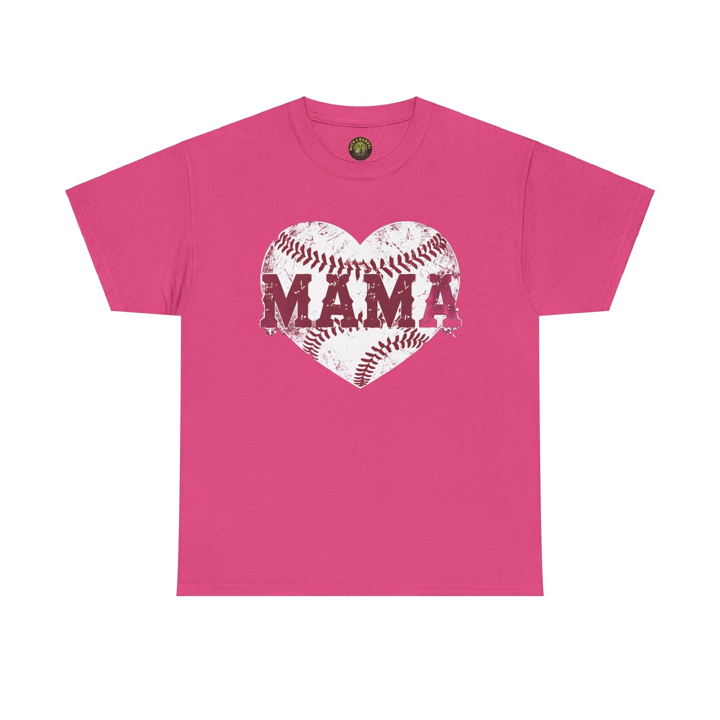 MAMA Baseball heart Unisex Heavy Cotton Tee