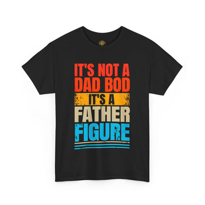 Father Figure Unisex Heavy Cotton Tee - Fun Dad Bod Graphic Tee