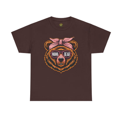 Mama Bear Unisex Heavy Cotton Tee - Cute Graphic T-Shirt for Moms