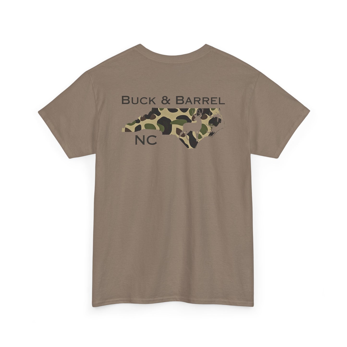 NC DEER heavy cotton Tee - Buck & Barrel NC Design