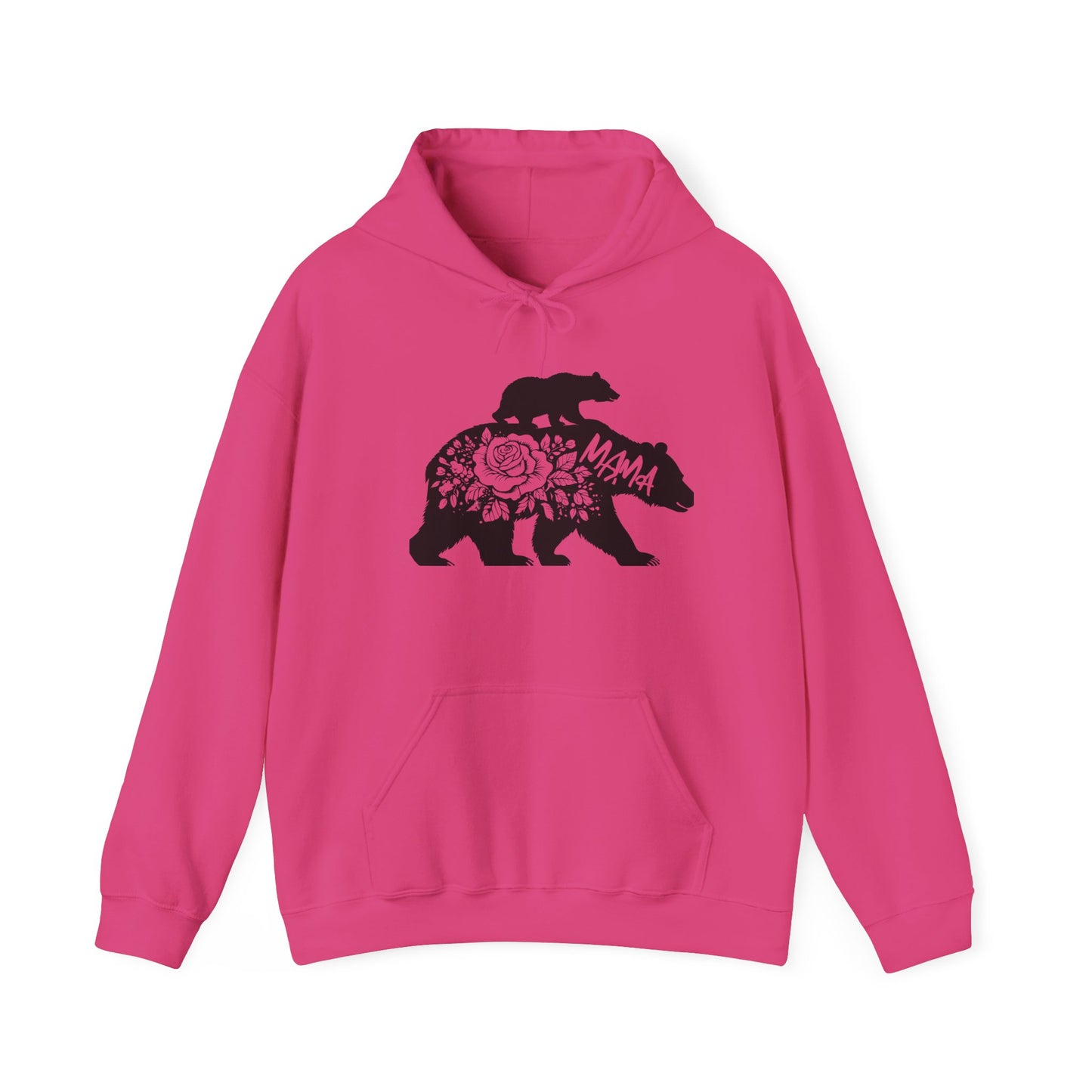 Mama Bear Floral Sweatshirt | Unisex Heavy Blend™ Hooded Sweatshirt for Nature Lovers